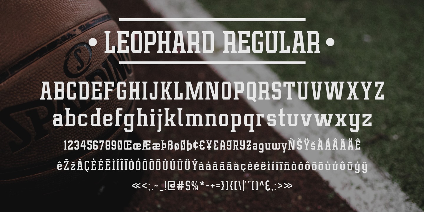 Пример шрифта Leophard #10